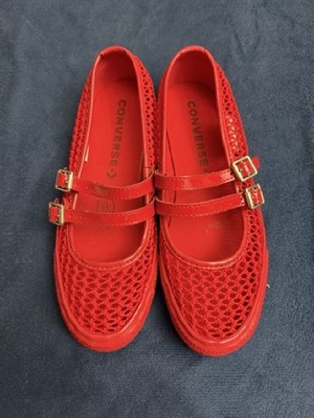 Women's Chuck Taylor All Star Dainty Mary Jane Shoes In Red/Red/Silver